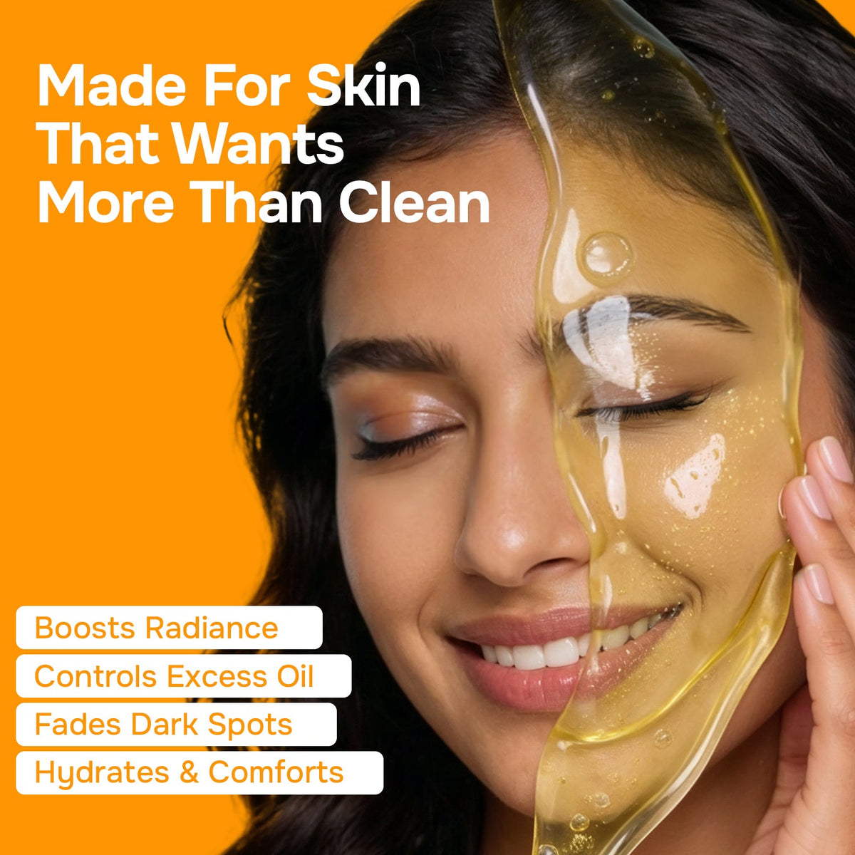 Care Juicy Glow Face Wash Orange Peel + Niacinamide