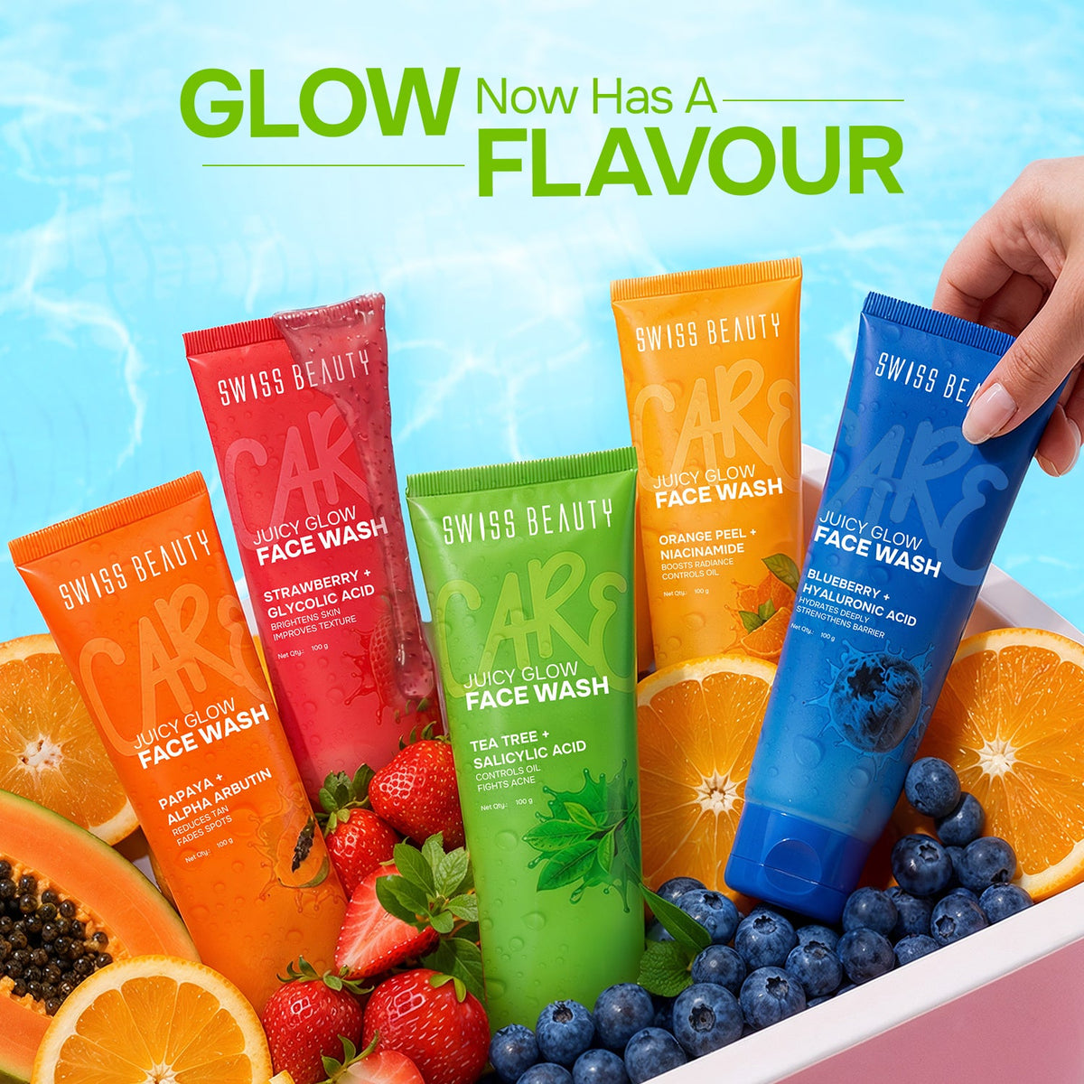 Care Juicy Glow Face Wash Tea Tree + Salicylic Acid