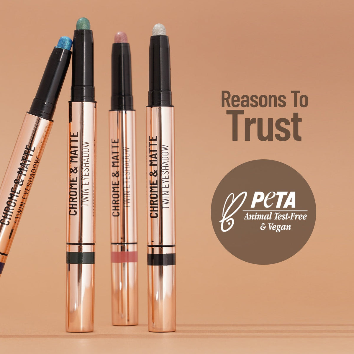 Chrome & Matte Twin Eyeshadow Pack Of 4