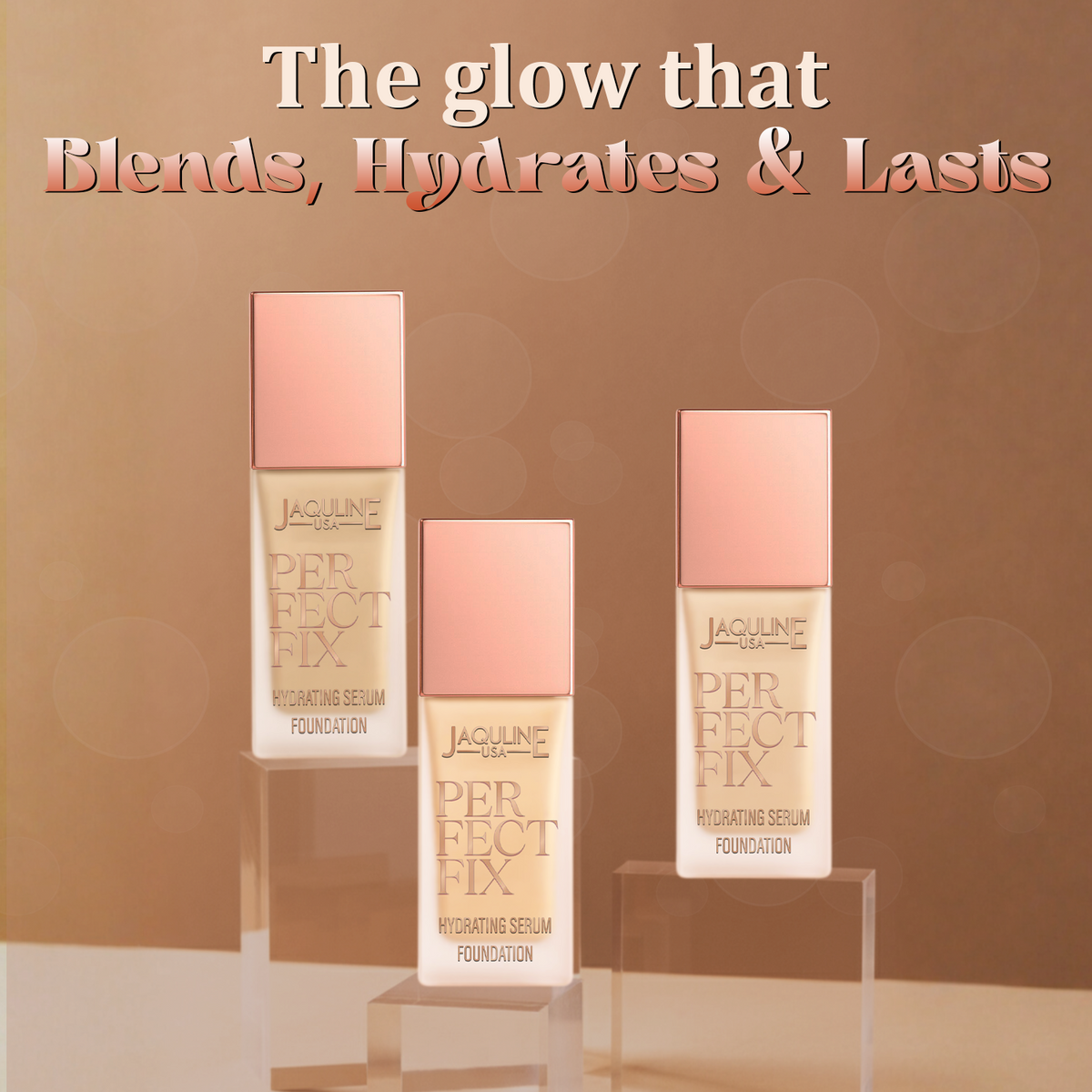 Jaquline USA Perfect Fix Hydrating Serum Foundation 30ml Almond 01