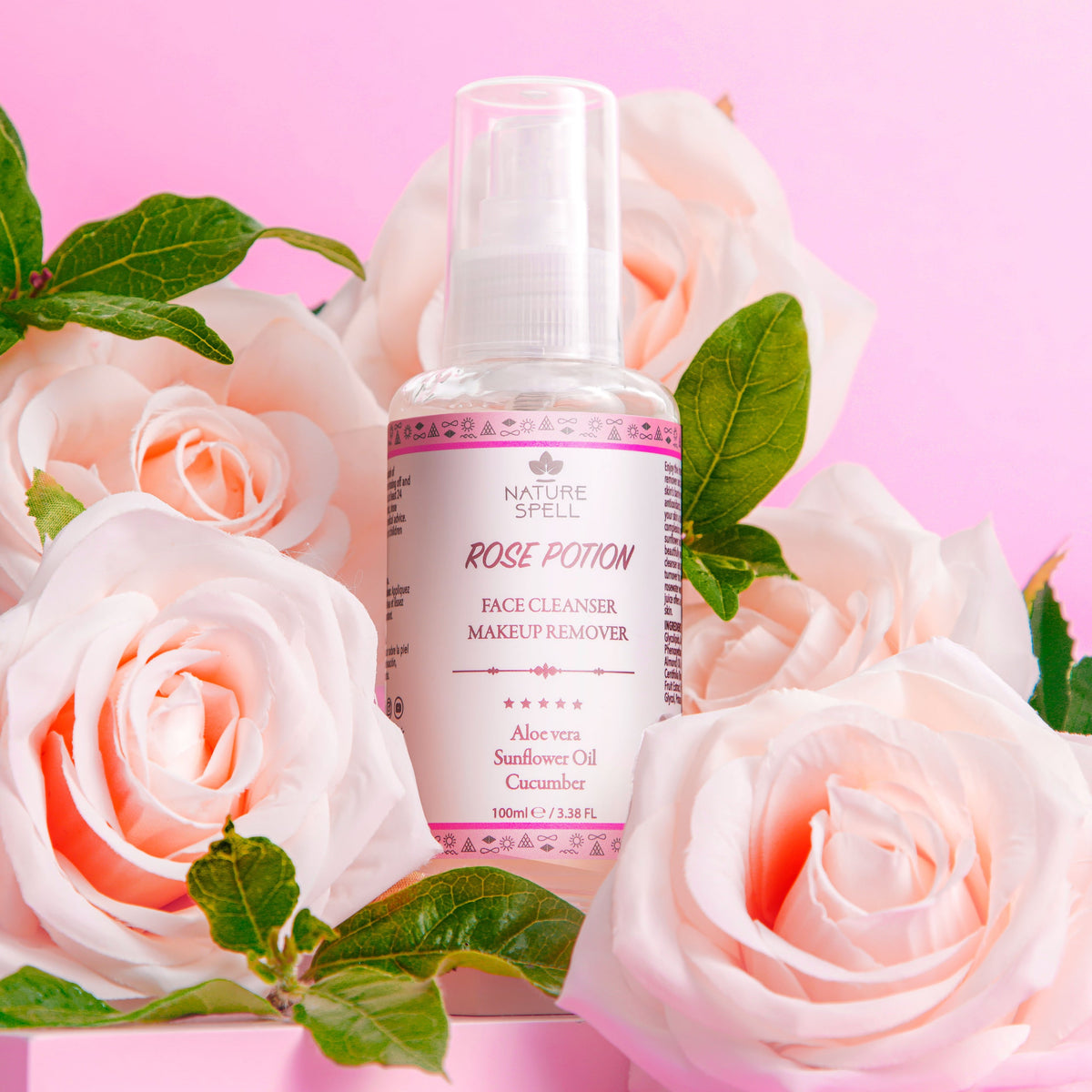 NATURE SPELL - FACE CLEANSER/MAKEUP REMOVER ROSE POTION 100ML