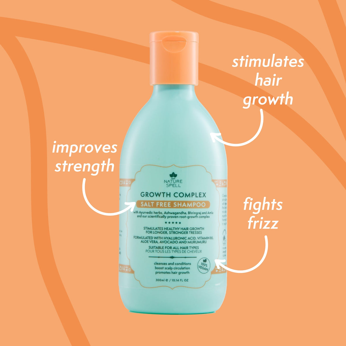 NATURE SPELL - CURL ENHANCING SALT FREE SHAMPOO 300ML