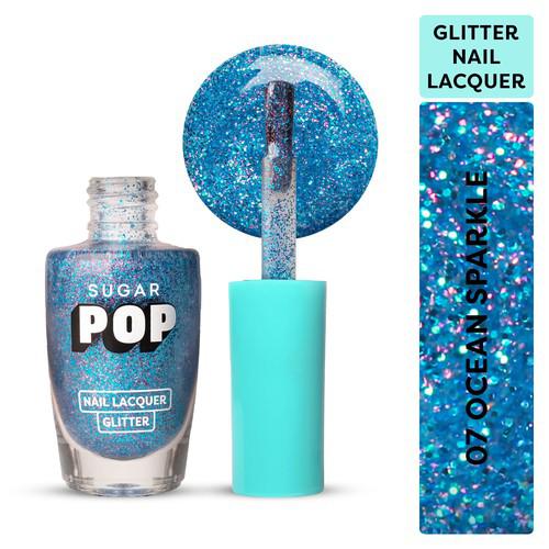 SUGAR POP Nail Lacquer Glitter 07 Ocean Sparkle