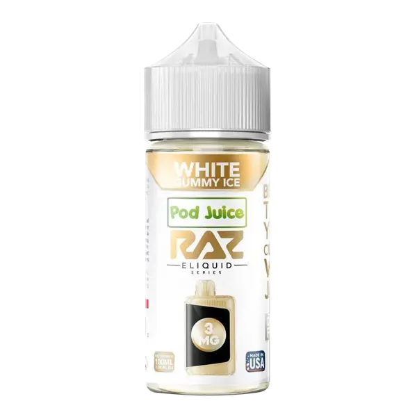 BUY 1 GET 1 FREE White Gummy RAZ X Pod Juice 100ml