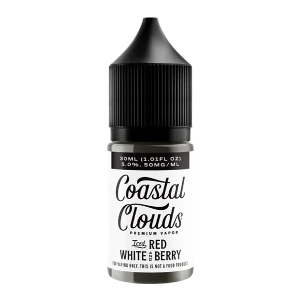 BUY 1 GET 1 FREE Red White & Berry Iced Coastal Clouds Salt Nic