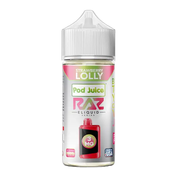 BUY 1 GET 1 FREE Strawberry Lolly RAZ X Pod Juice 100ml