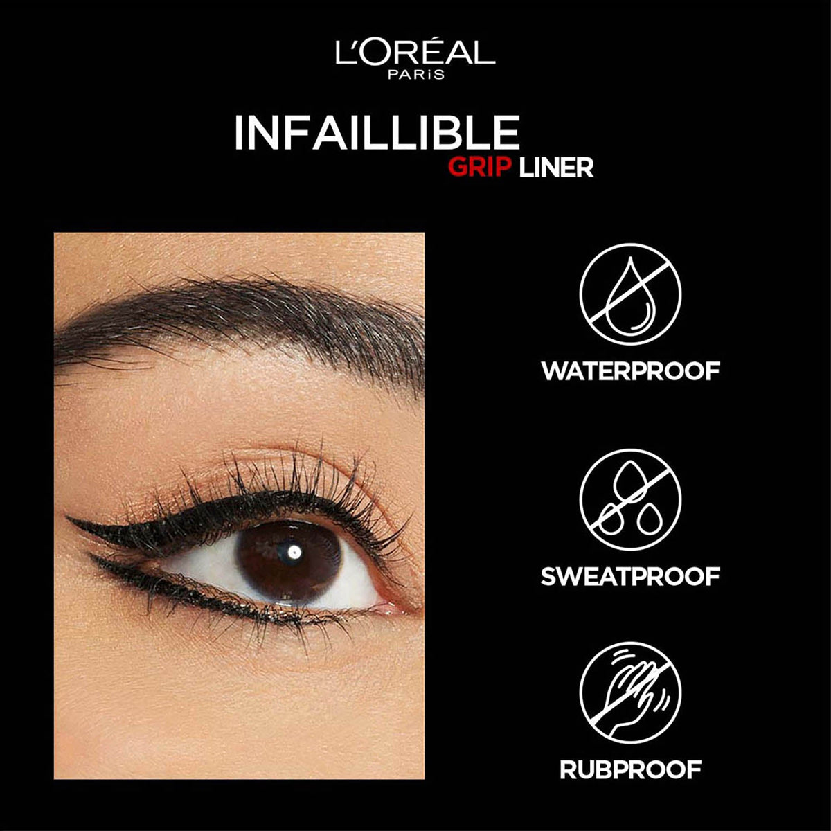 L'Oreal Paris INFAILLIBLE GRIP 24H MATTE LIQUID LINER - 01 MATTE BLACK