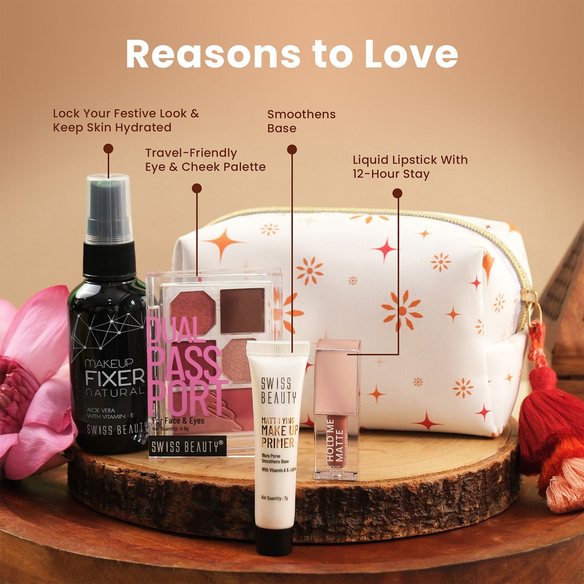 4-in-1 Bridesmaid Makeup Kit (with FREE pouch worth Rs 499)