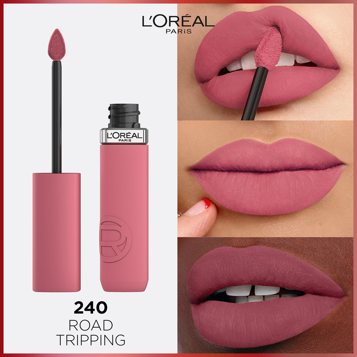 L'Oreal Paris Infallible Matte Resistance Liquid Lipstick, Road Tripping 240, 5 ml