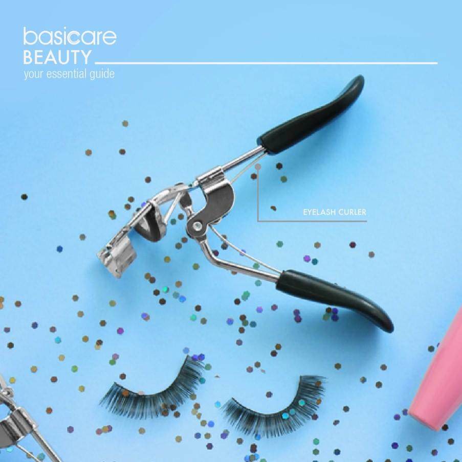 Basicare Ergonomic Eyelash Curler With Black Plastic Handles