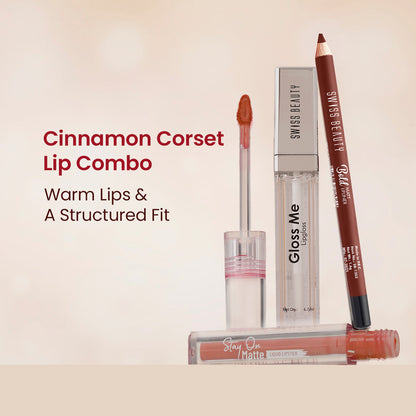 Cinnamon Corset Lip Combo