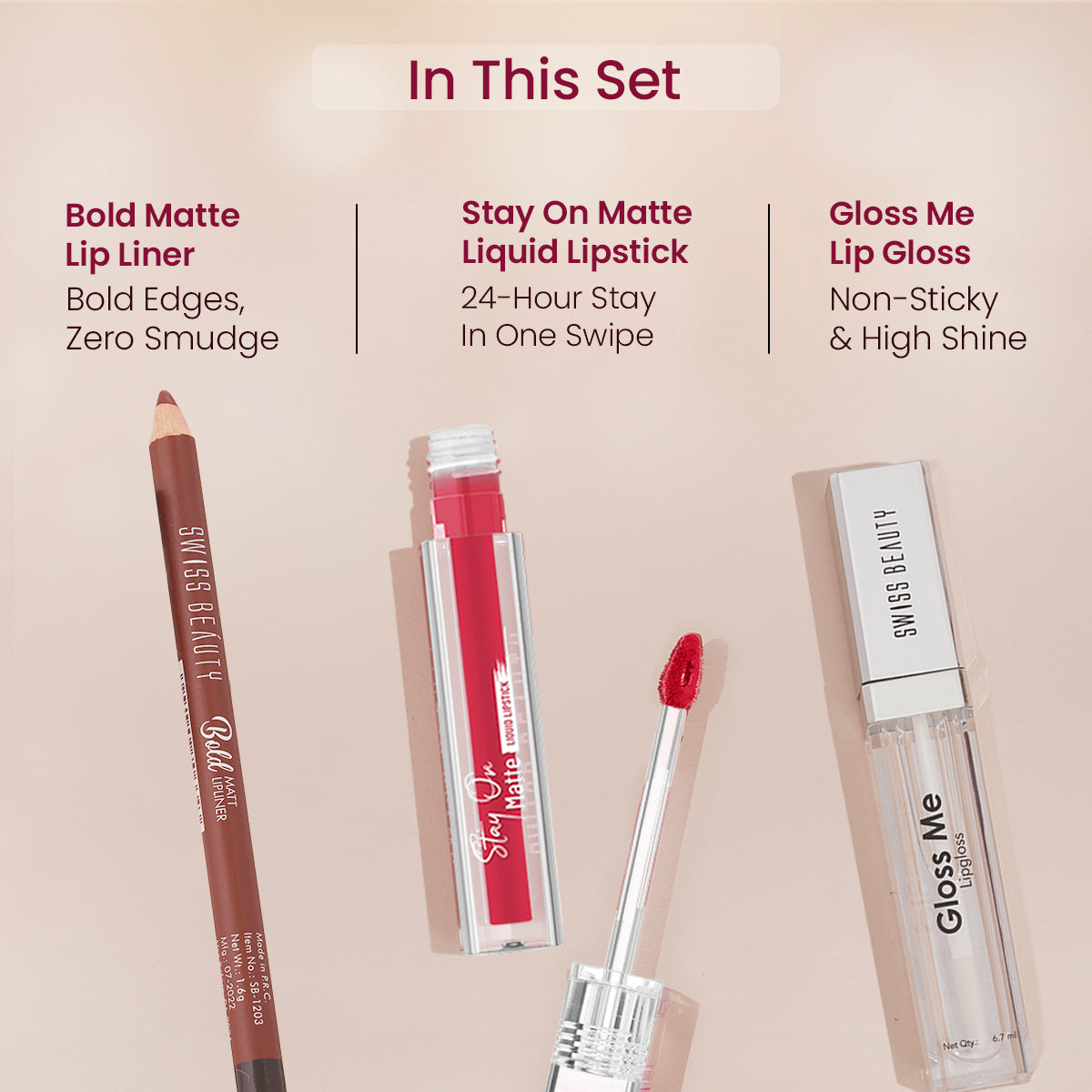 Coral Lace Lip Combo