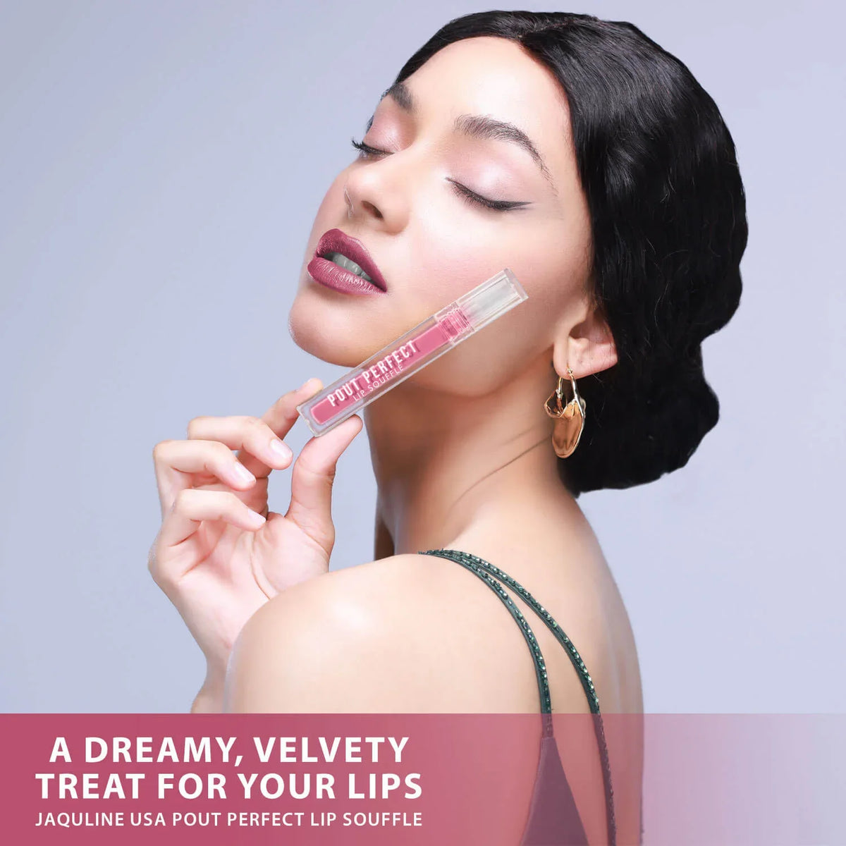 Jaquline USA Pout Perfect Lip Souffle Frosted Petal 02