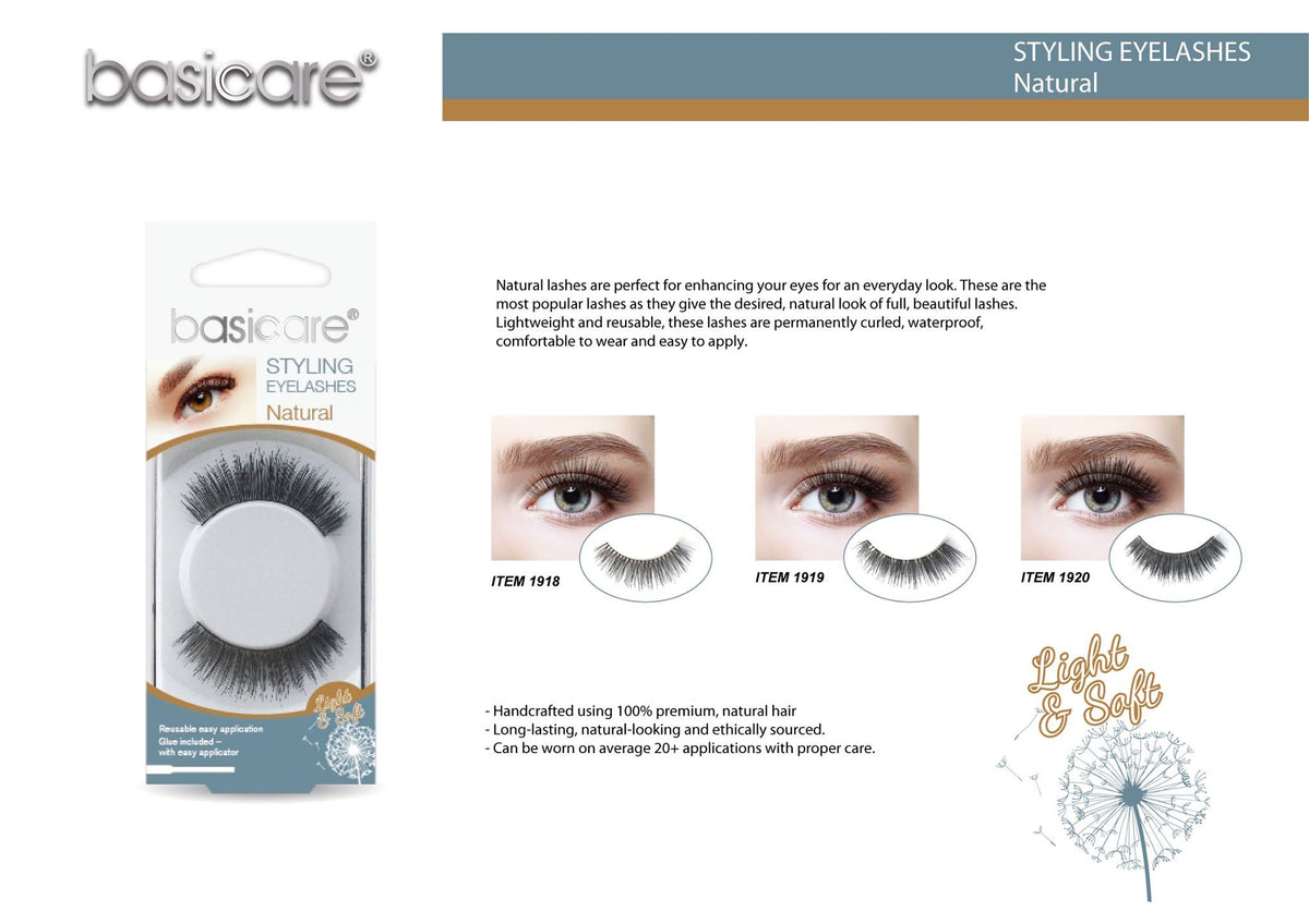 Stying Eyelashes With Latex Glue,Nature Hair