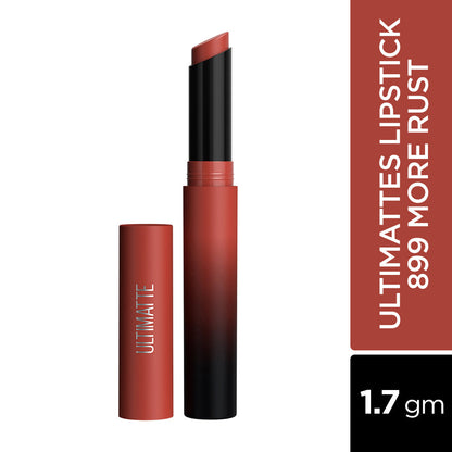 Maybelline New York Color Sensational Ultimattes Lipstick, 899 More Rust, 1.7 g