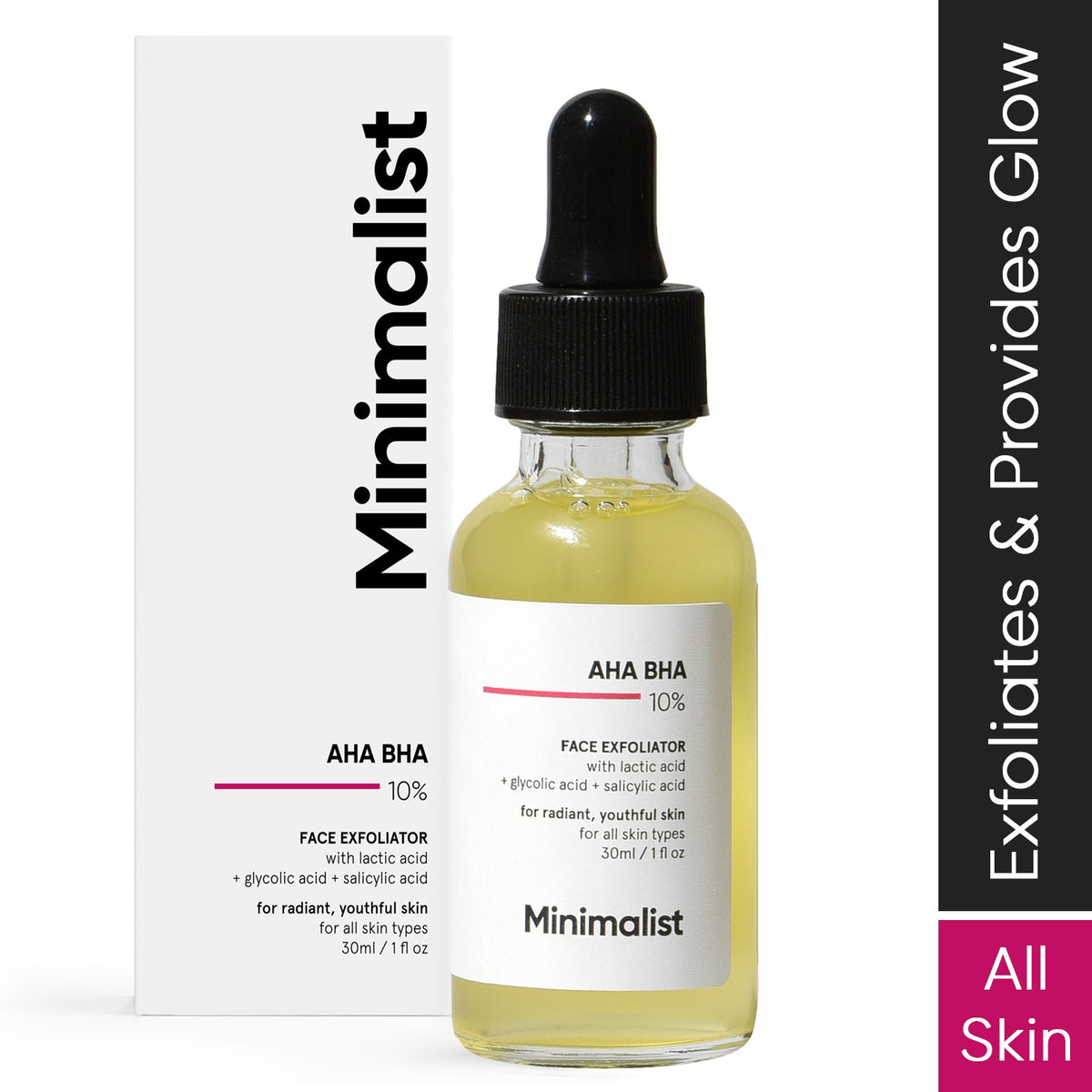 Minimalist AHA BHA 10% Face Exfoliator