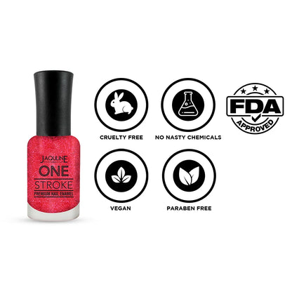 Jaquline USA One Stroke Premium Nail Enamel Emperor Red $ J15 8ML