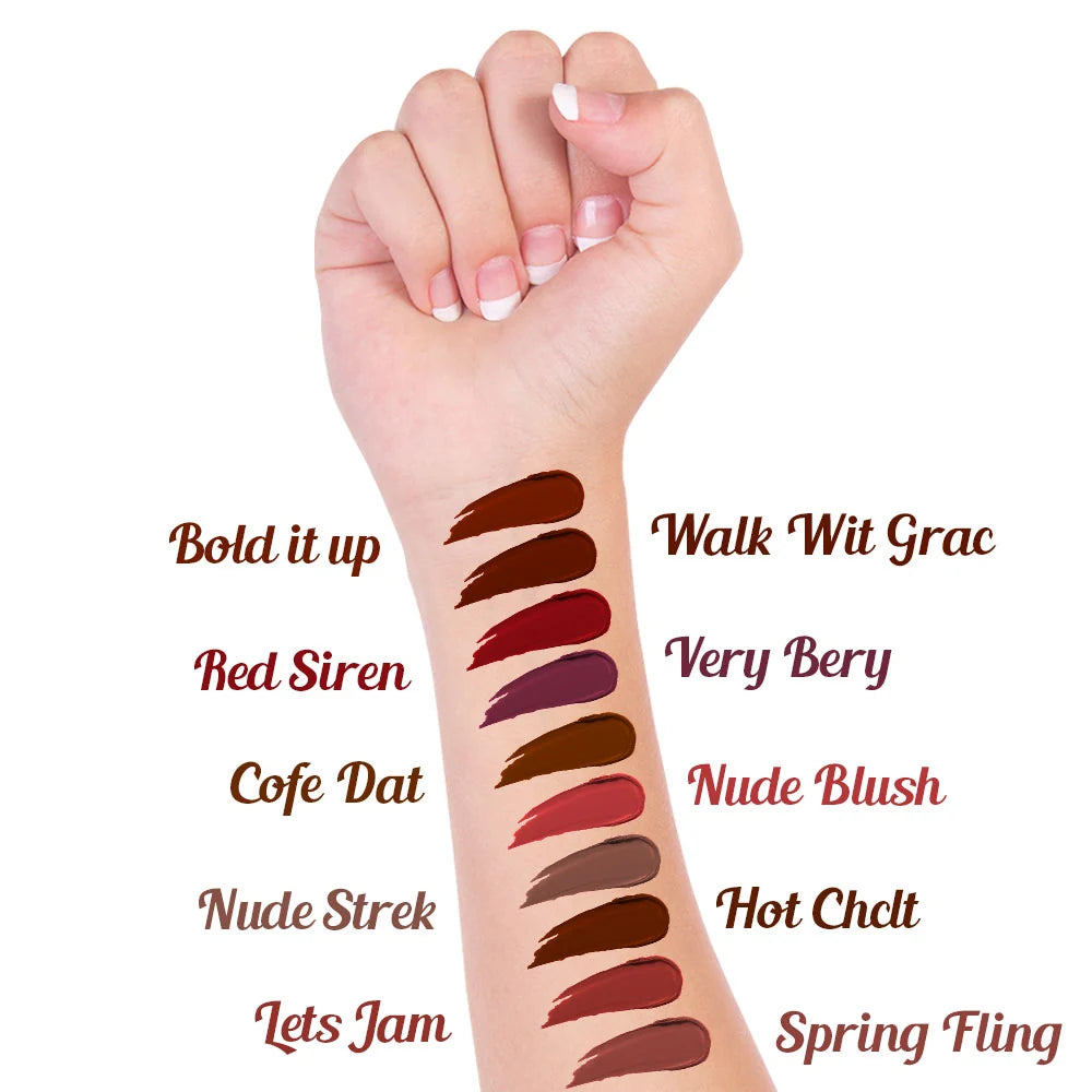Jaquline USA Mad About Matte Liquid Lipstick Hot Chocolate 6.5ml
