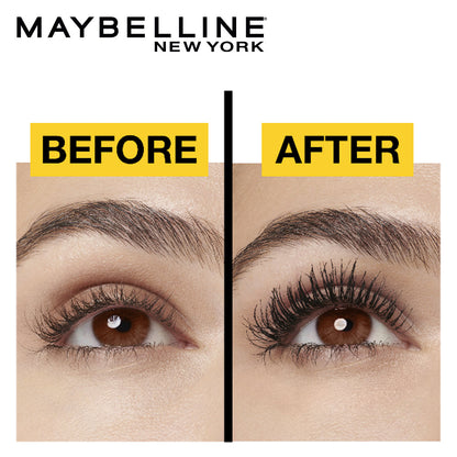Maybelline New York Volume Express Colossal Mascara, Waterproof, Black, 10g