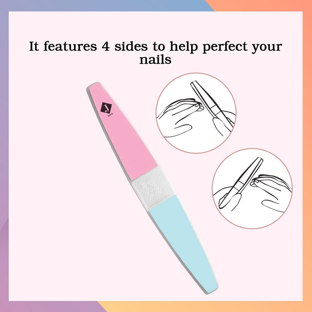 Jaquline USA 4 Way Nail Buffer