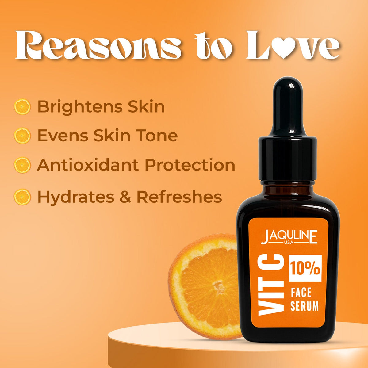 Jaquline USA 10% Vitamin C Face Serum 30ml