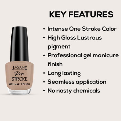 Jaquline USA Pro Stroke Gel Nail Polish 15ml: Mocha Love 07