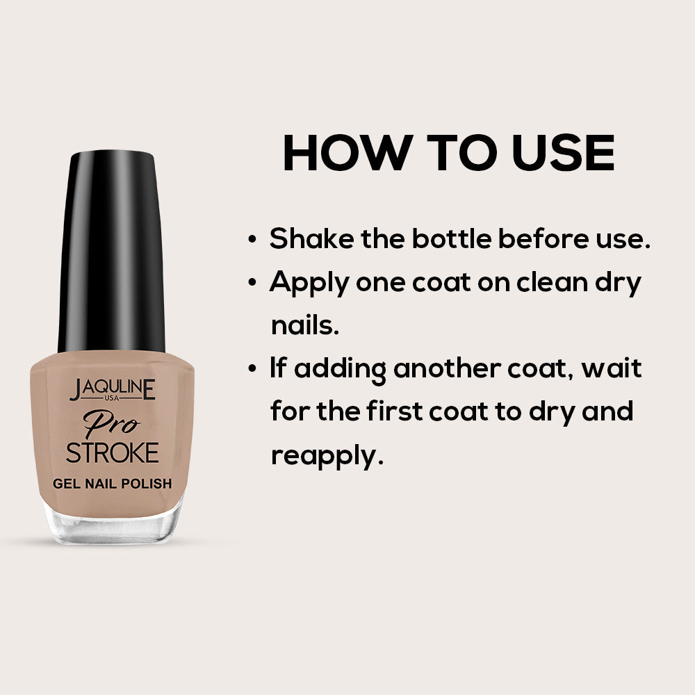 Jaquline USA Pro Stroke Gel Nail Polish 15ml: Mocha Love 07