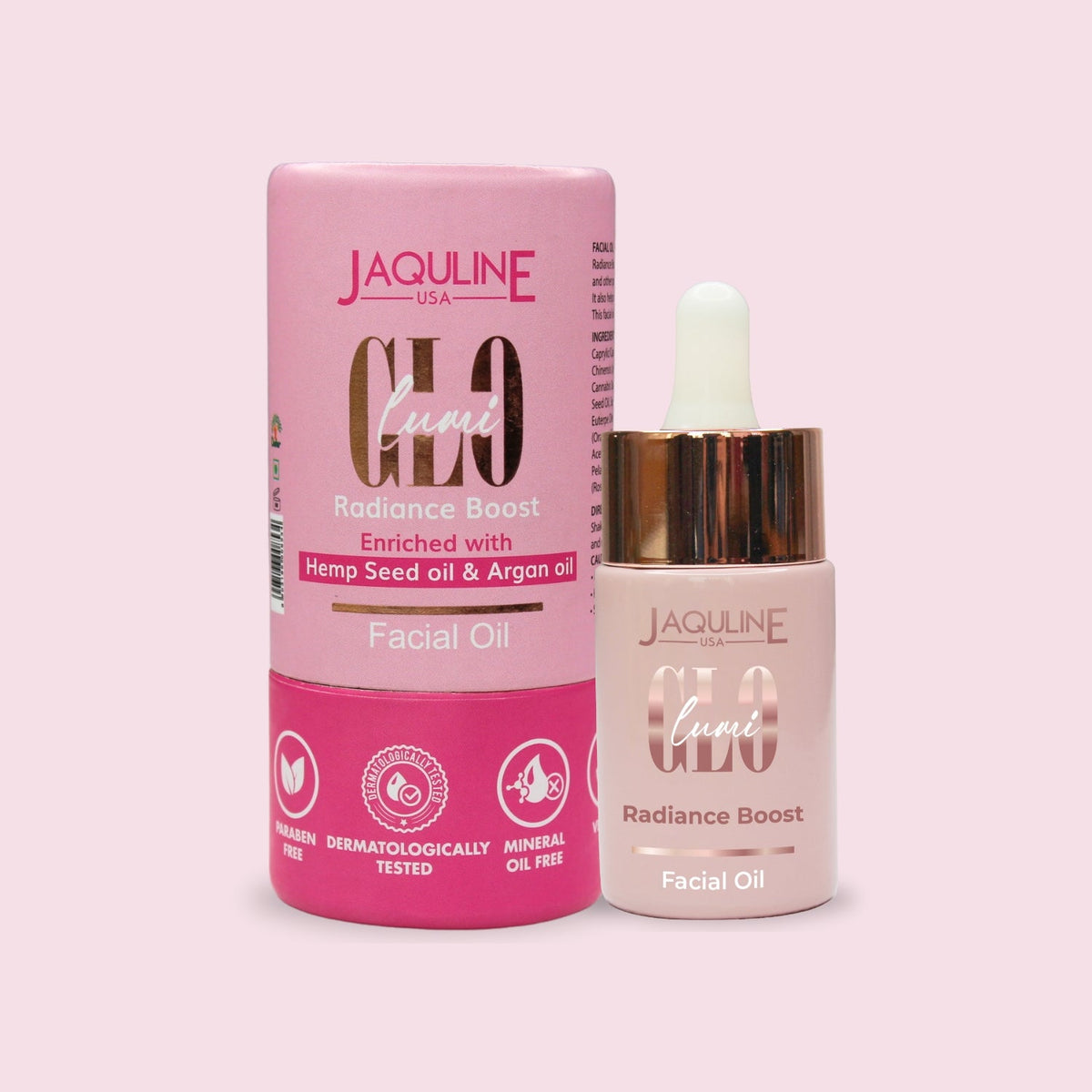Jaquline USA Lumi Glo Radiance Boost Facial Oil 30ml