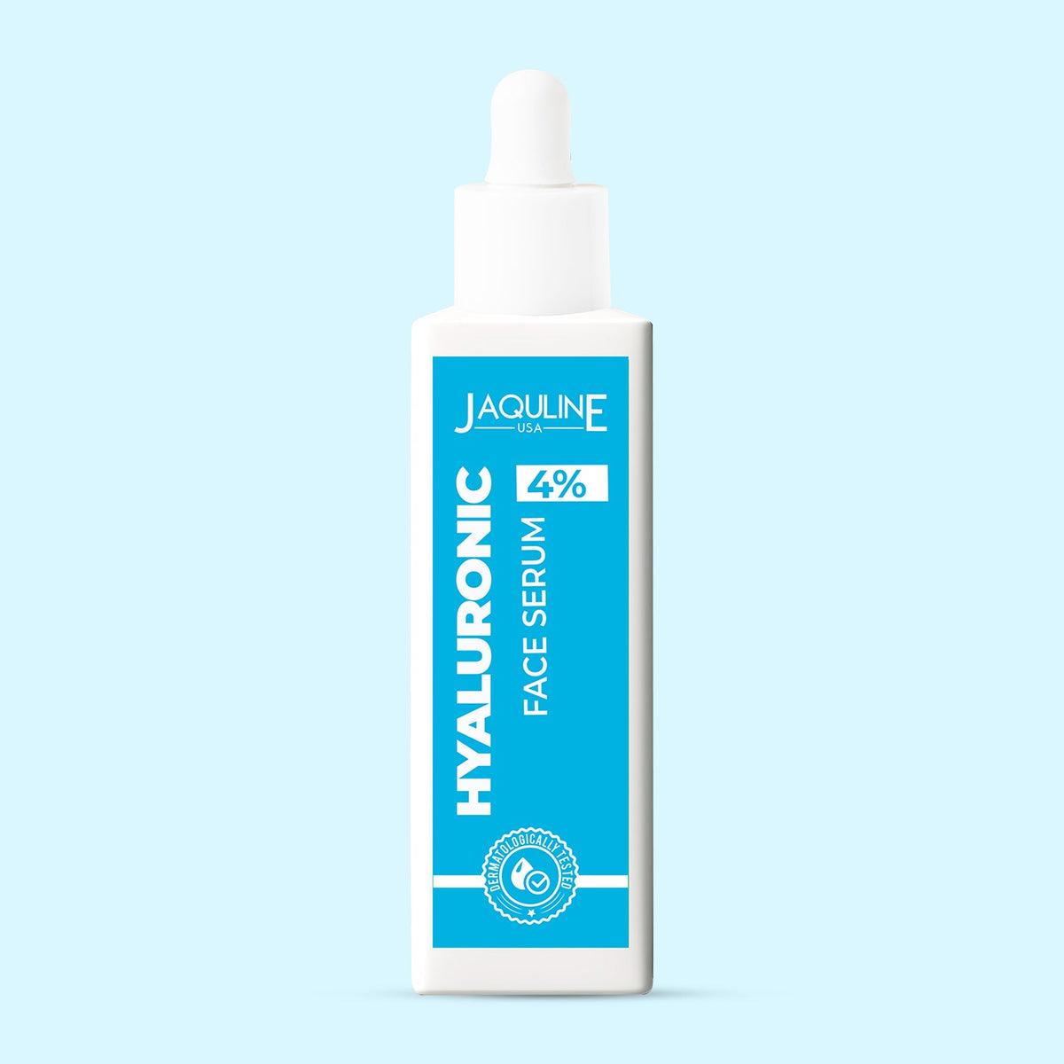Jaquline USA Face Serum 4% Hyaluronic Acid For Plump Glowing Skin, Reduces Fine Lines, Provides Smooth Skin- 30ml