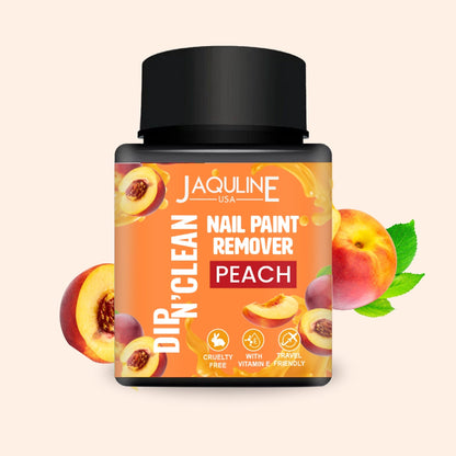Jaquline USA Dip N' Clean NailPolish Remover 80ml- Peach