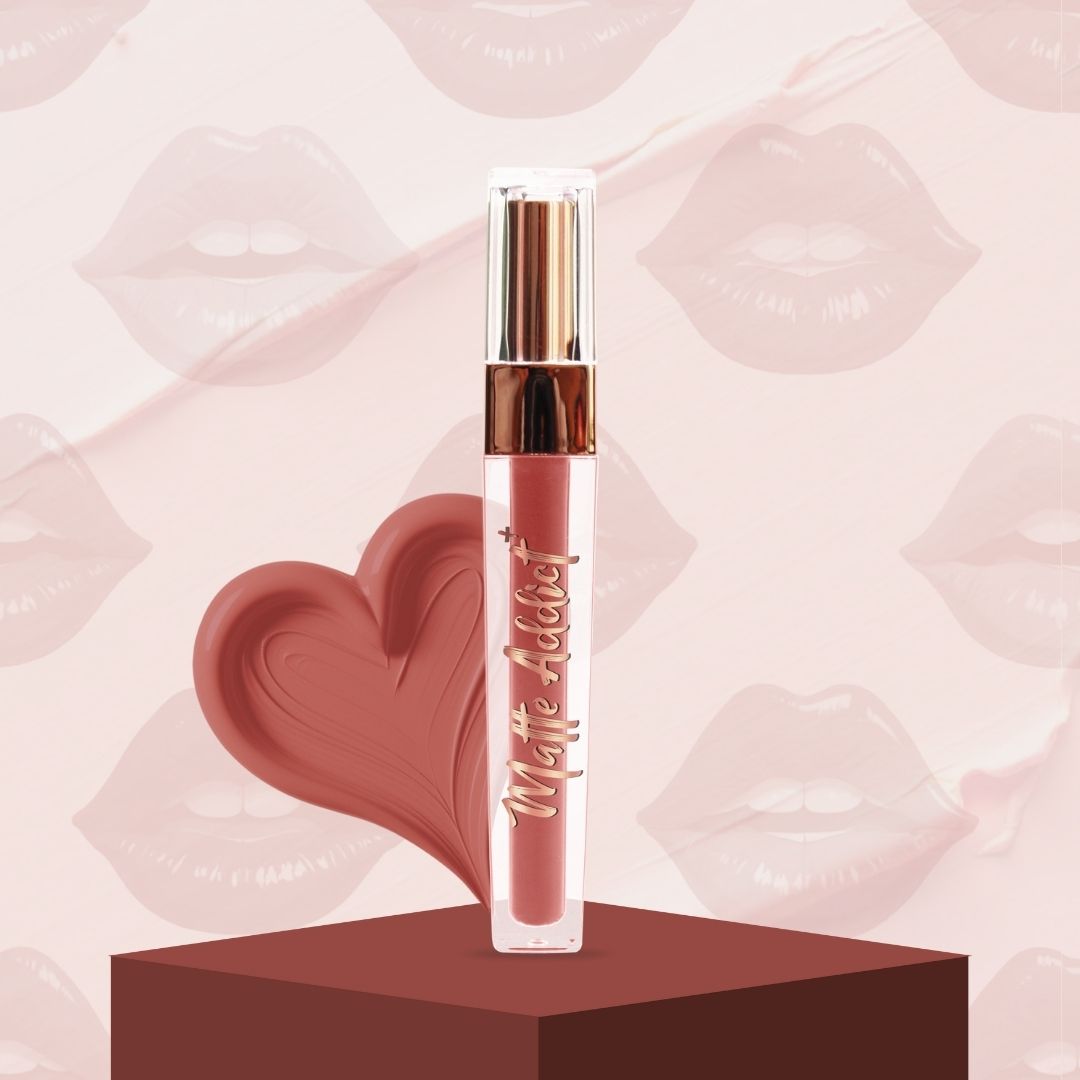 Jaquline USA Matte Addict + Liquid Lipstick, 8Hr stay, Lightweight & Transfer proof - Mocha Veil 01, 3.5ml