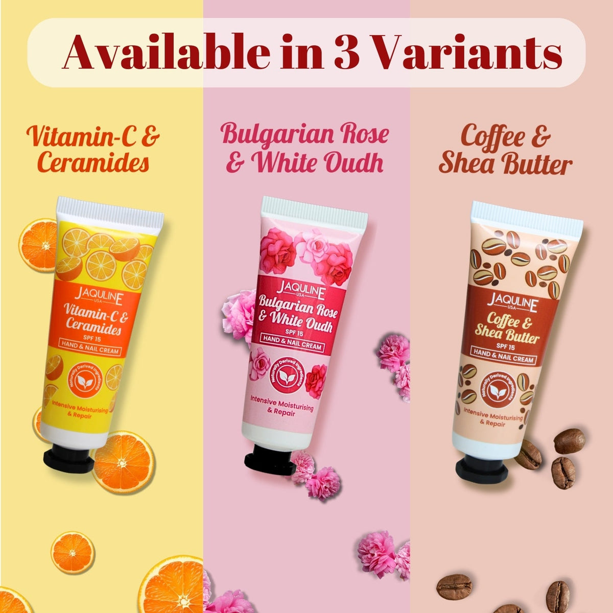 Jaquline USA Bulgarian Rose & White Oudh Hand cream- Nourishes hand, makes hand soft & supple, prevents dryness and hydrate s