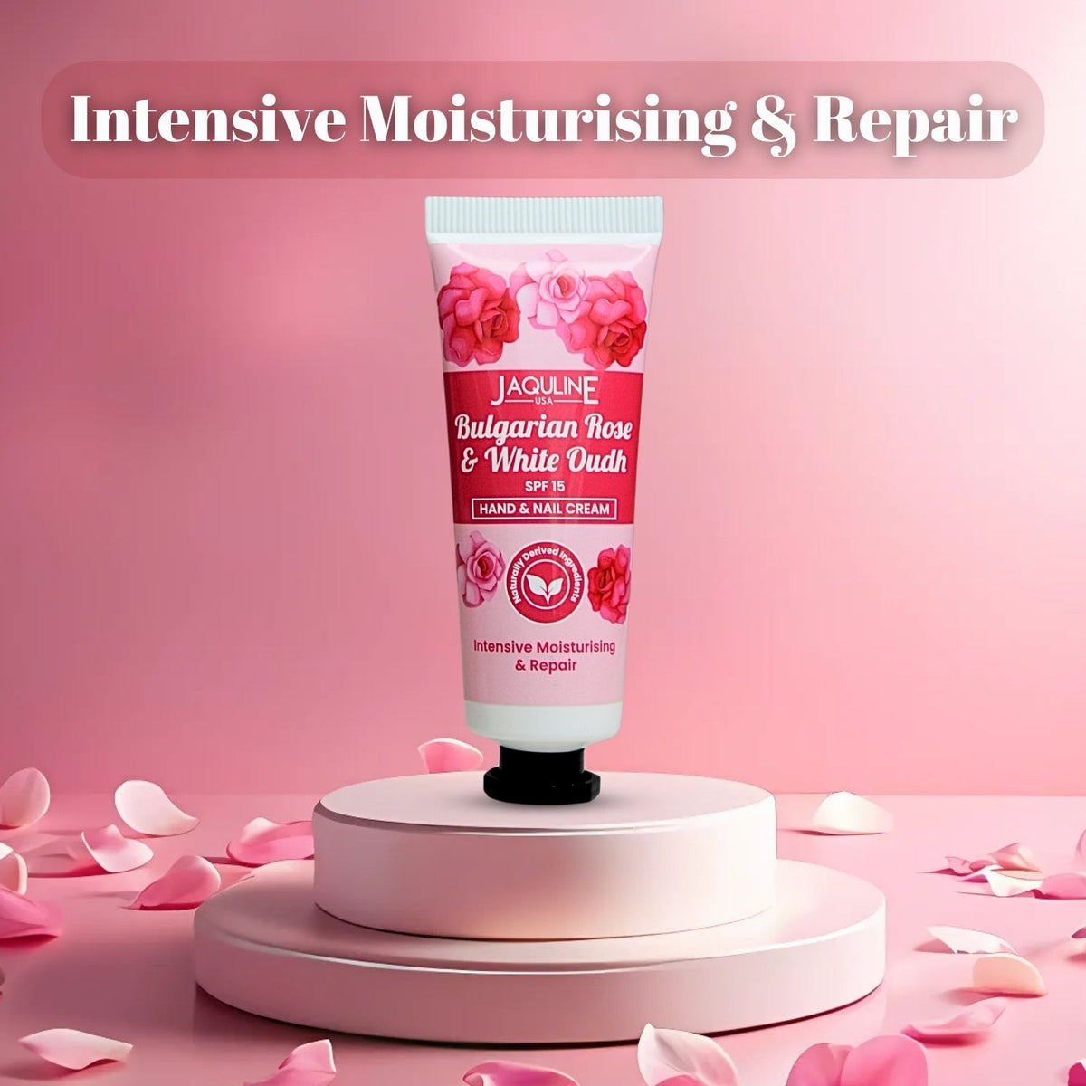 Jaquline USA Bulgarian Rose & White Oudh Hand cream- Nourishes hand, makes hand soft & supple, prevents dryness and hydrate s