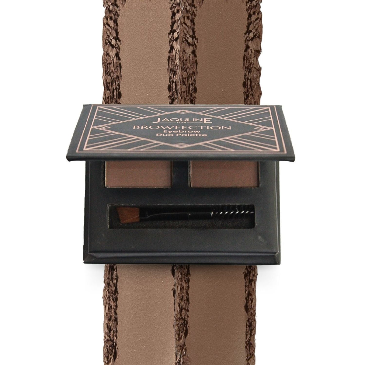 Jaquline USA Browfection Eyebrow Duo Palette- Long Lasting, Has Natural Finish, Buildable Pigment, Easy Blending -4g