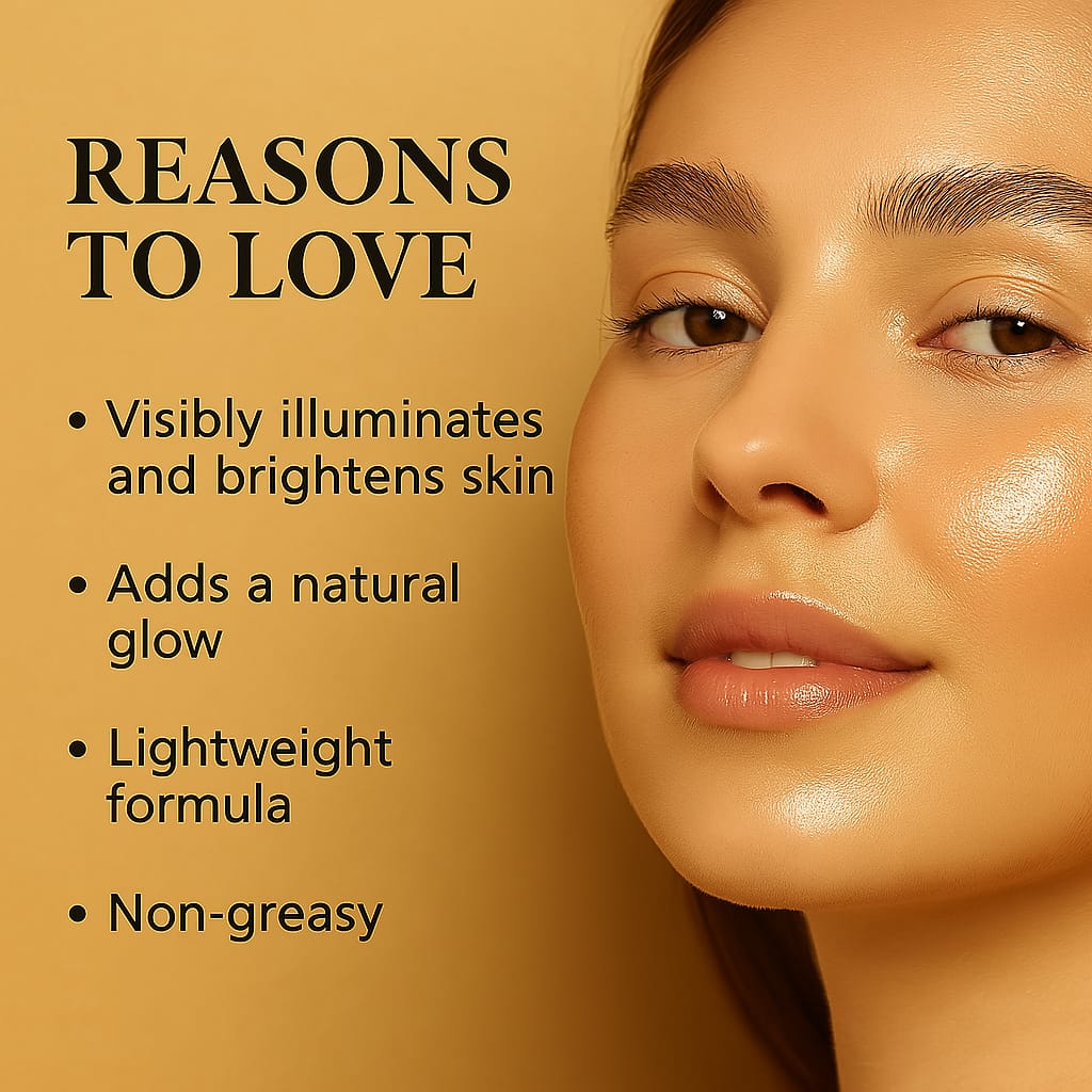 Jaquline USA Lumi Glo Strobe Cream Pink Glo 30g | 3-in-1 Multipurpose Highlighter with Hyaluronic Acid