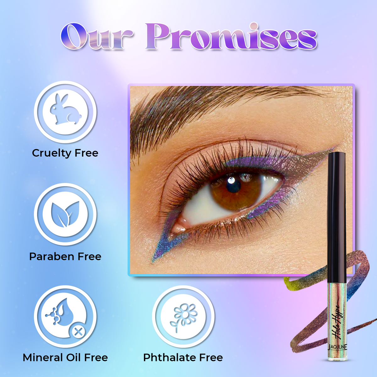 Jaquline USA Holo Hype Holographic Eyeliner Prism Play 01 (1.6ml)