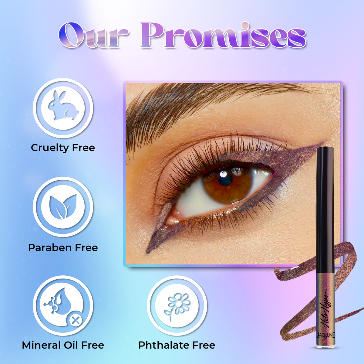 Jaquline USA Holo Hype Holographic Eyeliner Mirage Glaze 03 (1.6ml)