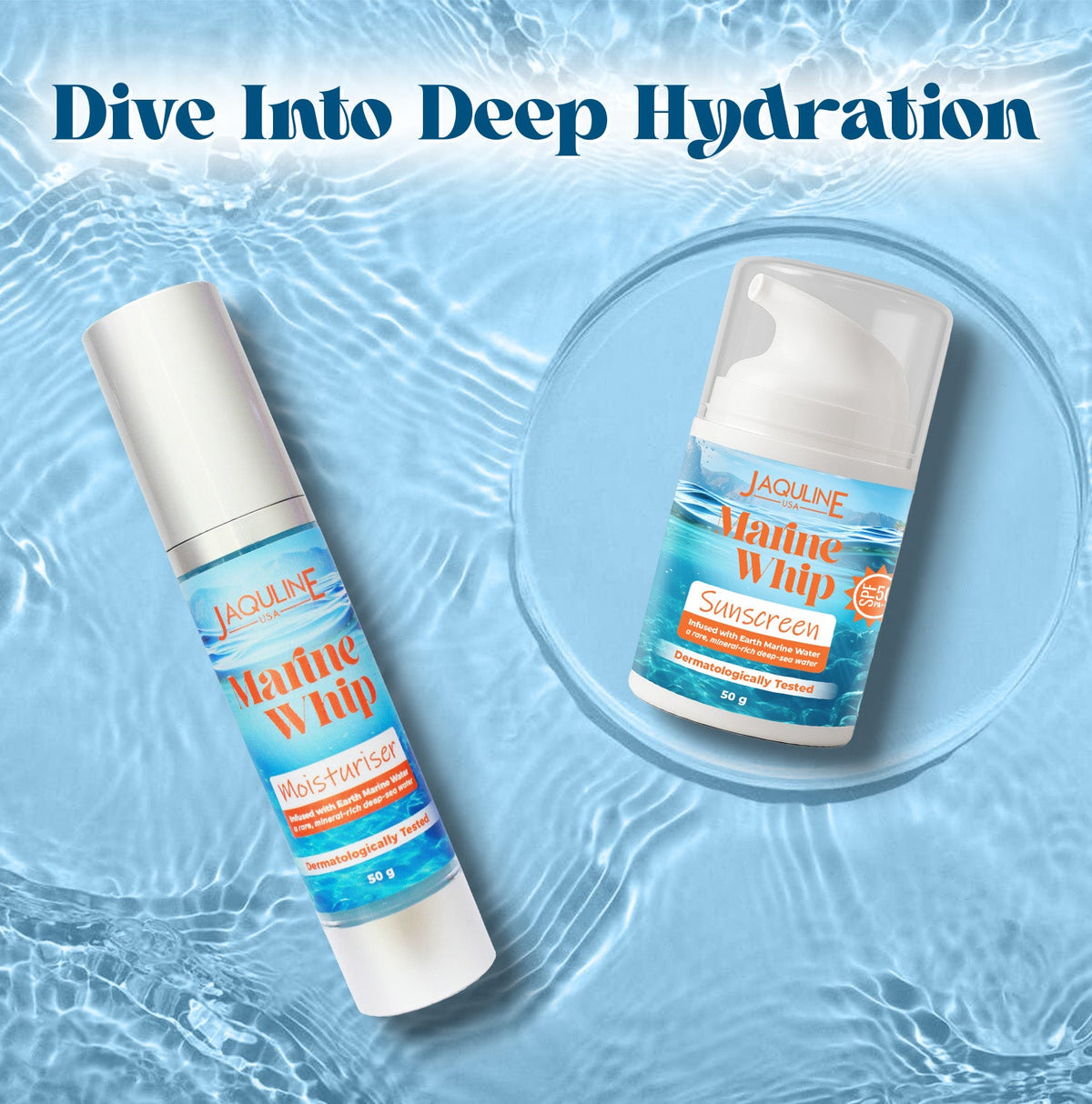 Jaquline USA Marine Whip SPF 50 Sunscreen 50g