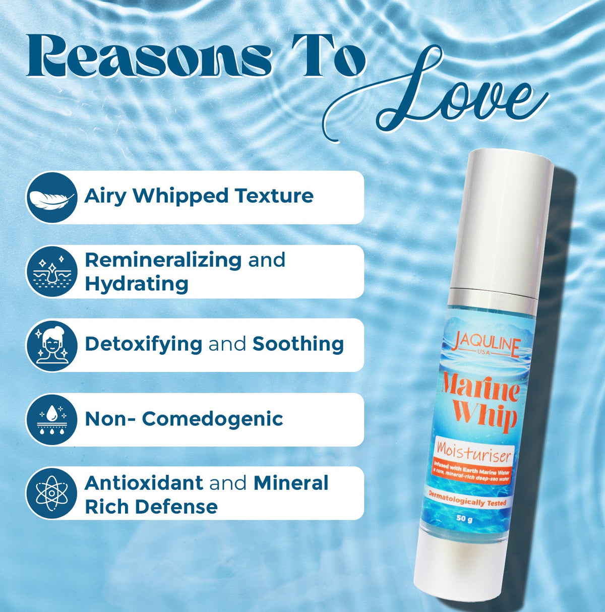 Jaquline USA Marine Whip Moisturizer 50g