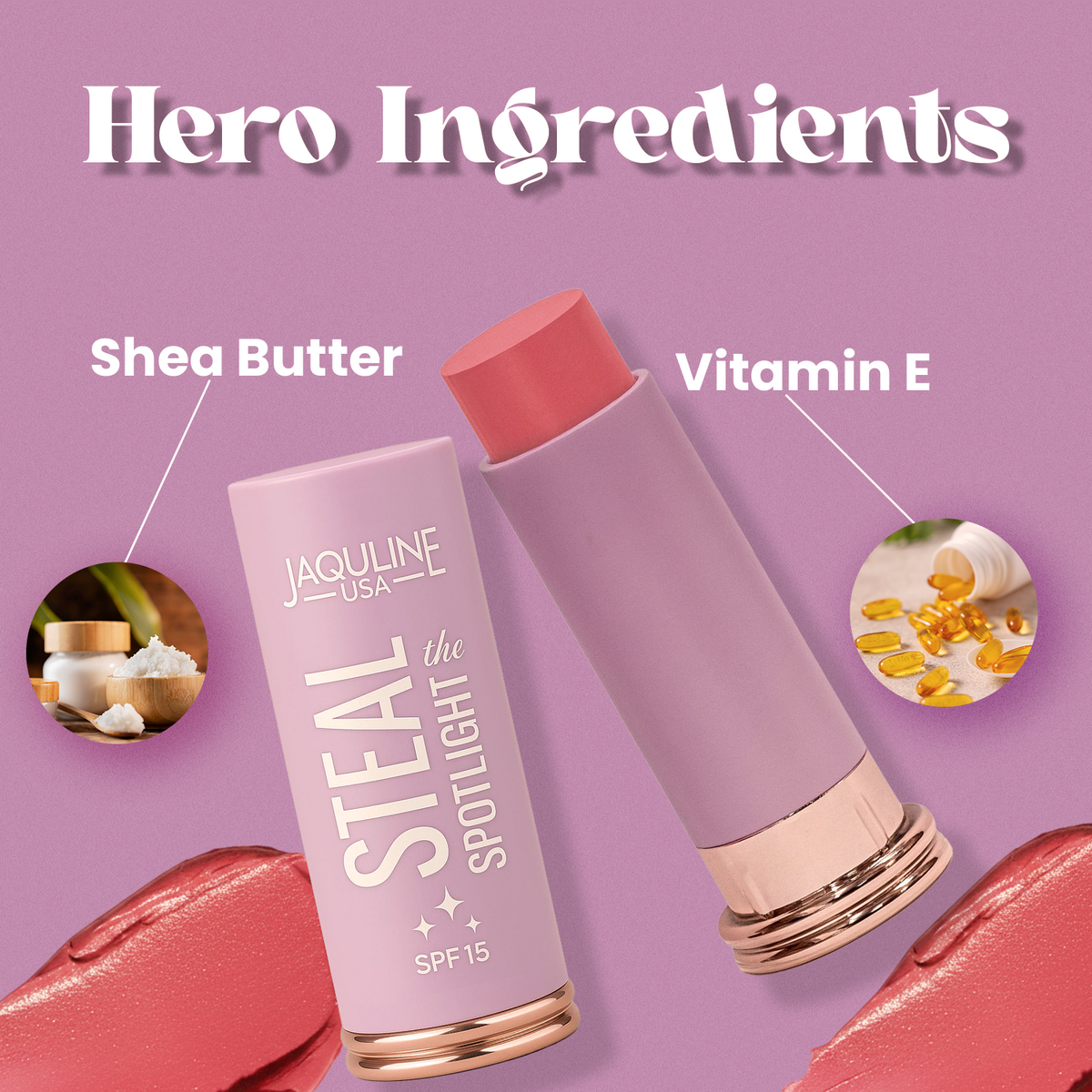 Jaquline USA Steal the Spotlight Blush Stick 15g - Soft Focus 02