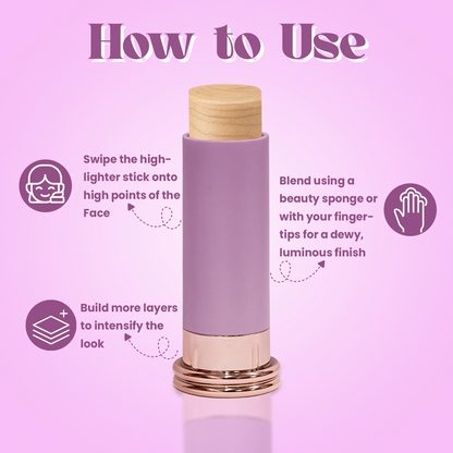 Jaquline USA Steal the Spotlight Highlighter Stick 15g - Lit AF 01