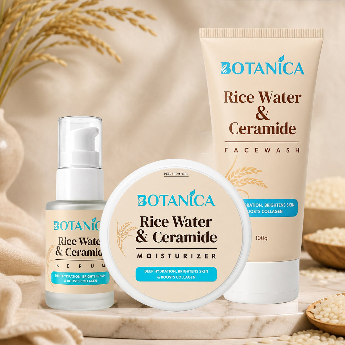BOTANICA Rice Water & Ceramide Face Serum