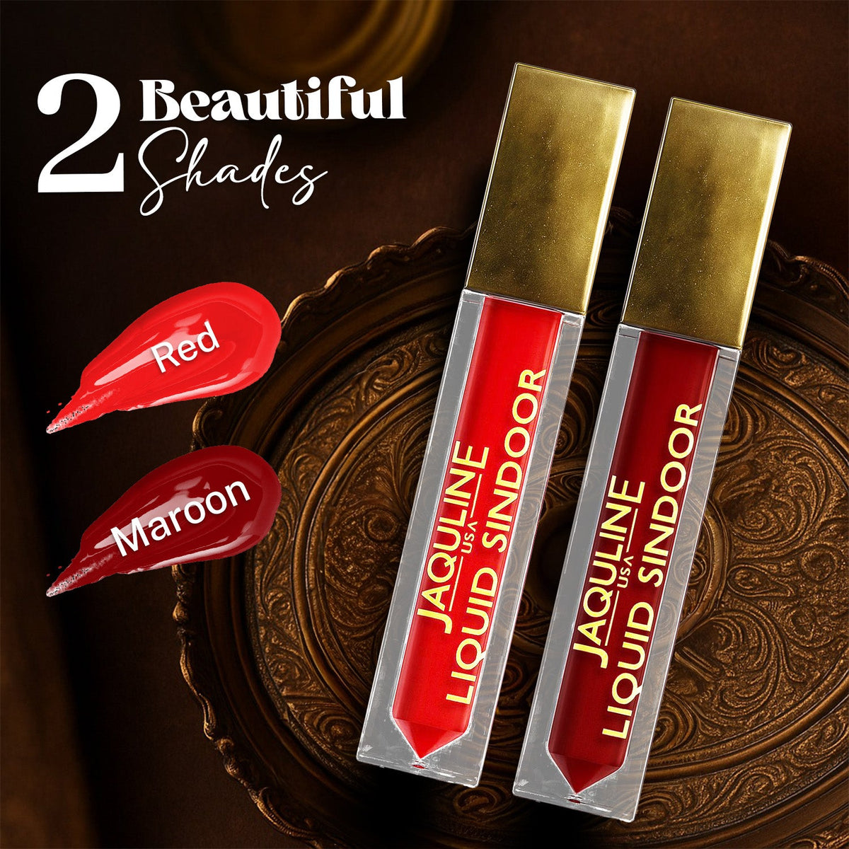 Jaquline USA Liquid Sindoor Red, Smudge-Proof & Long-Lasting (5.5 ml)