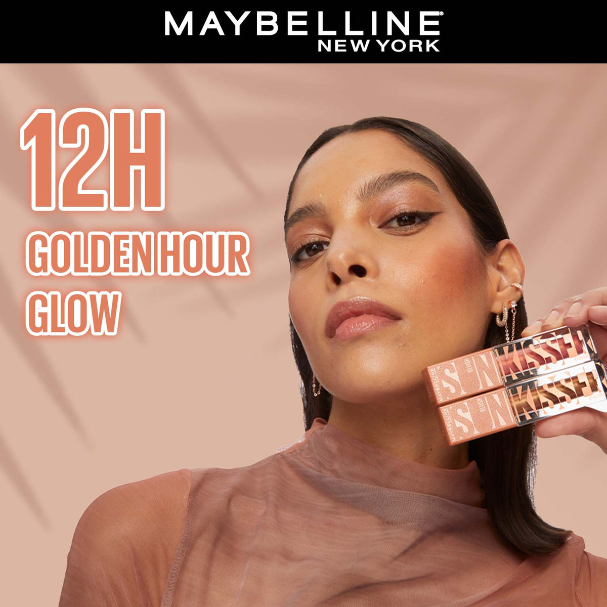 Maybelline New York Sunkisser Highlighter + Blush, Downtown Rush, 4.7 g