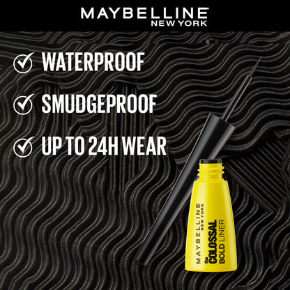 Maybelline New York Colossal Bold Eyeliner, Black, 3g