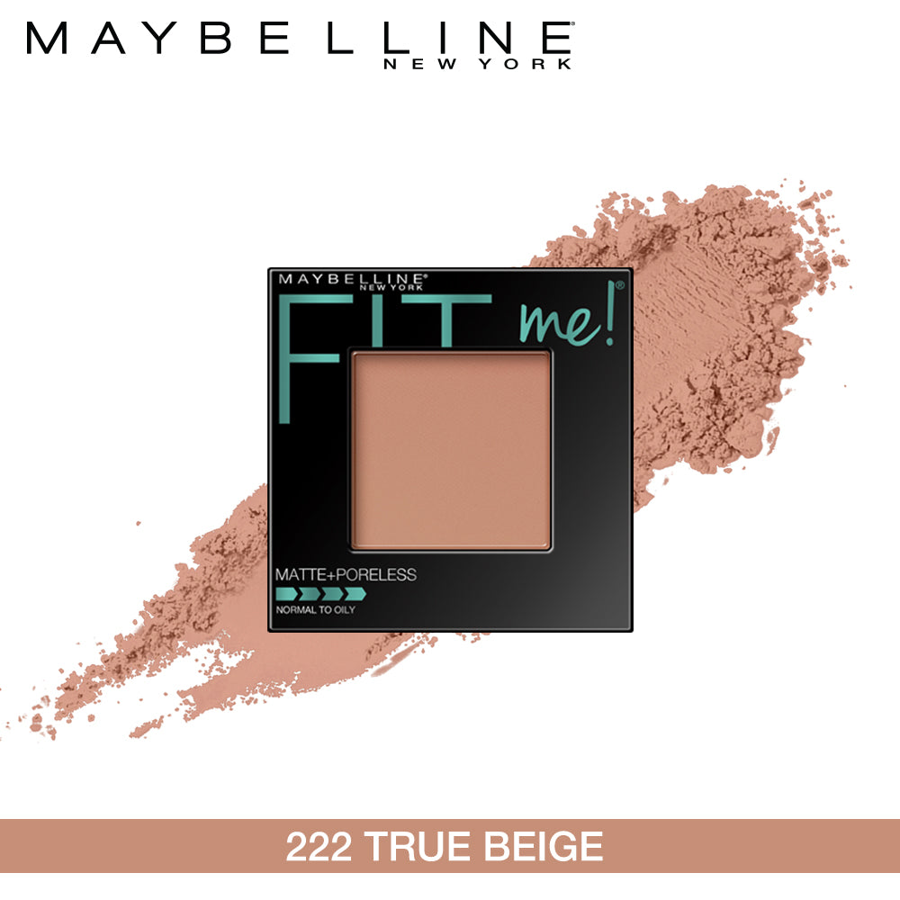 Maybelline New York Fit Me Matte + Poreless Powder, 222 True Beige