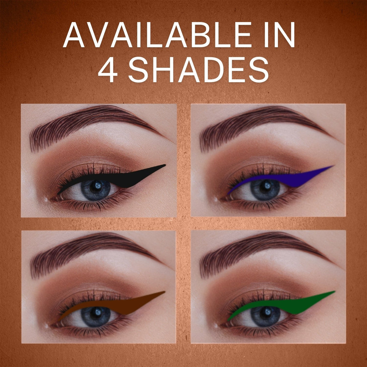 Jaquline USA Pro Stroke Liquid Eyeliner Super Brown 4ml, Enriched with Almond Extract, long lasting, Smudge proof