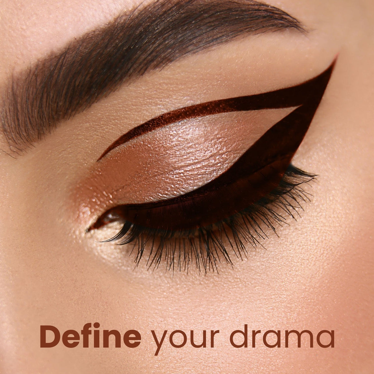 Jaquline USA Pro Stroke Liquid Eyeliner Super Brown 4ml, Enriched with Almond Extract, long lasting, Smudge proof