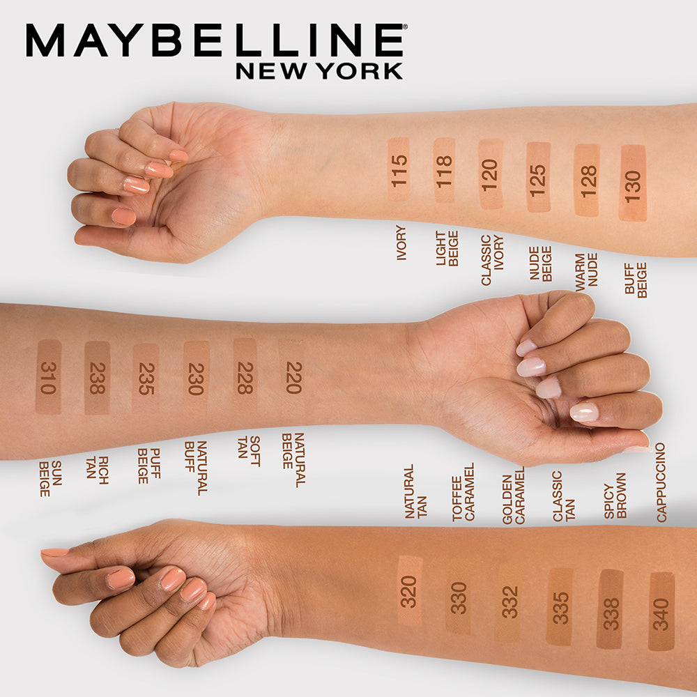 Maybelline New York Fit Me Matte + Poreless Liquid Foundation, 115 Ivory | Matte Foundation | Oil Control Foundation | Founda