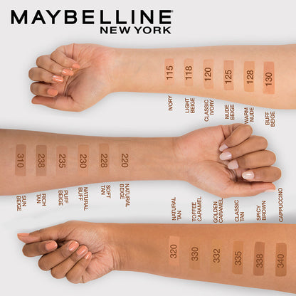 Maybelline New York Fit Me Matte + Poreless Liquid Foundation, 115 Ivory | Matte Foundation | Oil Control Foundation | Founda